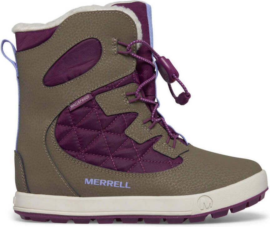 Merrell Kid's Snow Bank 4.0 Waterproof Winterschoenen bruin purper