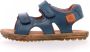 Naturino velcro lederen sandalen Sky navy - Thumbnail 2