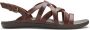 Olukai Awe leren outdoor sandalen bruin - Thumbnail 2