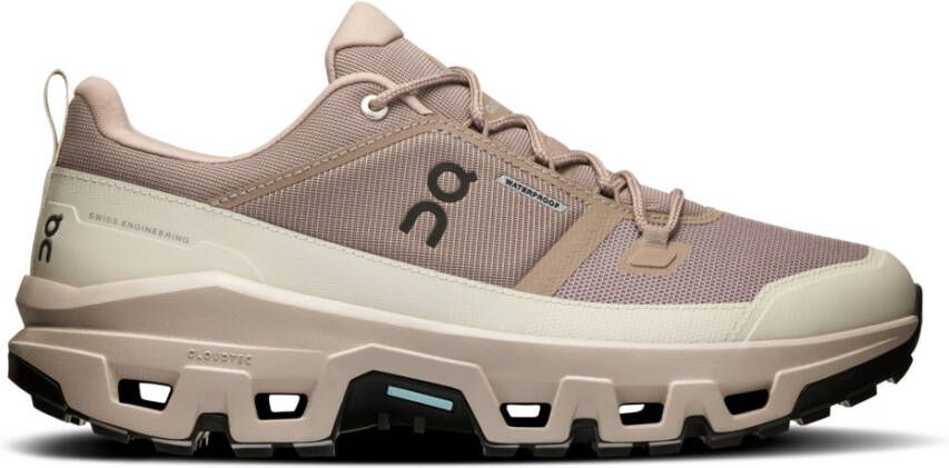 On Cloudrock Low WP Wandelschoenen beige bruin