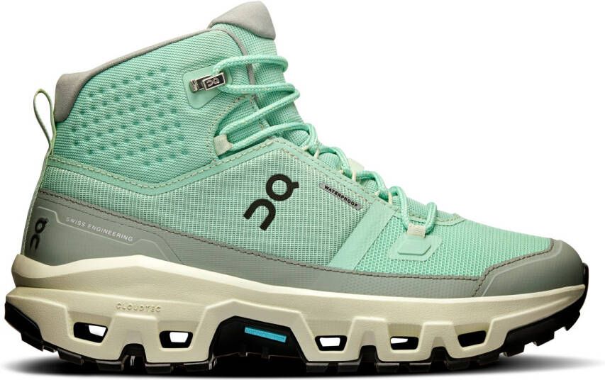 On Women's Cloudrock Mid WP Wandelschoenen groen