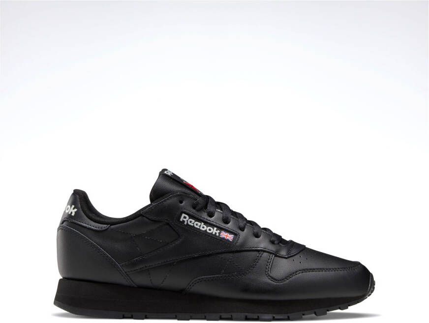 Reebok Classic Leather Sneakers wit zwart