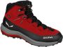 Salewa Kid's MTN Trainer 2 Mid PTX Wandelschoenen rood zwart - Thumbnail 2