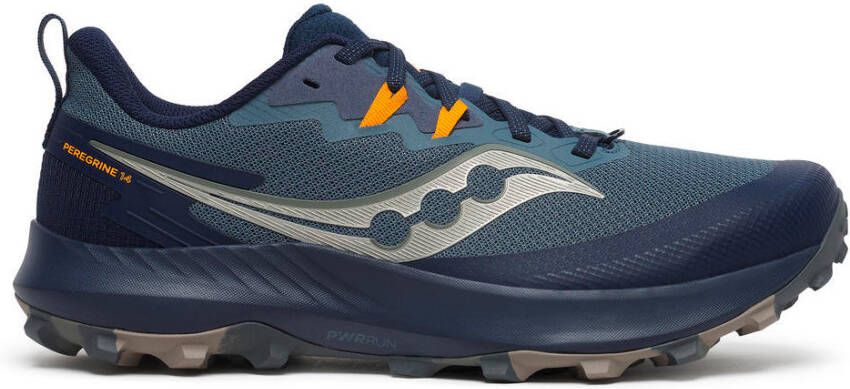 Saucony Peregrine 14 Trailrunningschoenen blauw