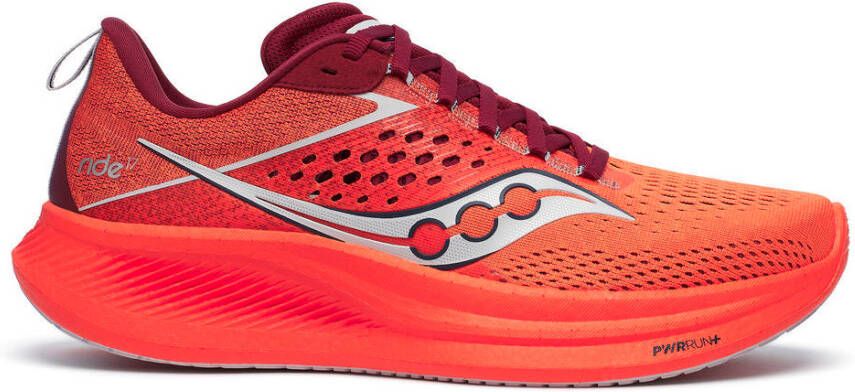 Saucony Ride 17 Hardloopschoenen rood