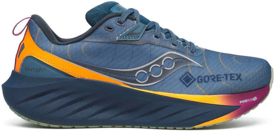 Saucony Women's Triumph 22 GTX Hardloopschoenen blauw