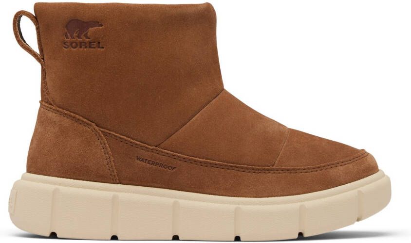 Sorel Kid's Youth Explorer III Slip-On Waterproof Winterschoenen bruin beige