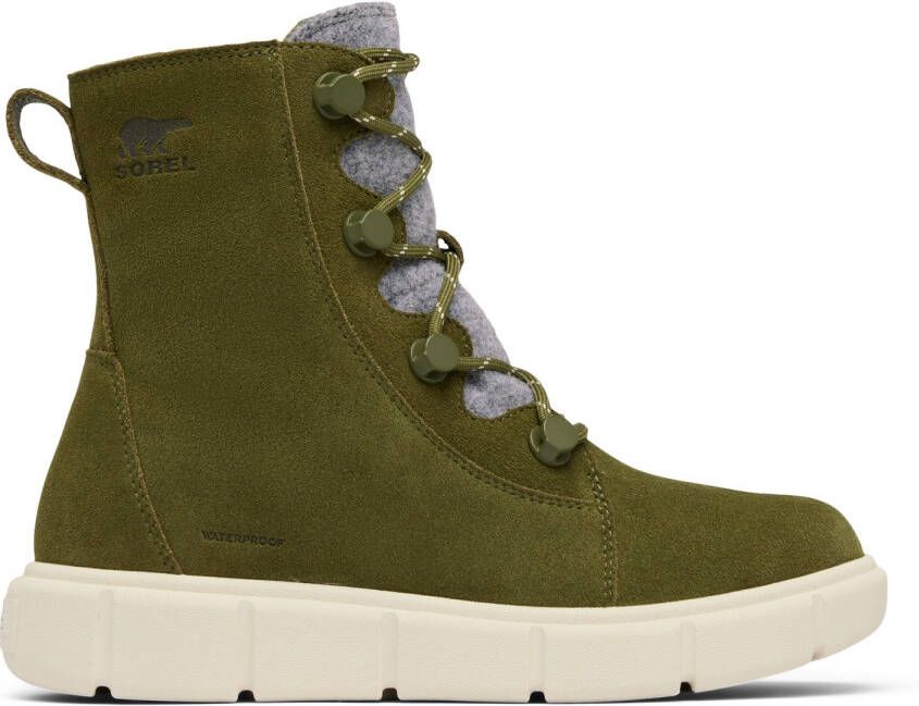 Sorel Women's Explorer III Joan Waterproof Winterschoenen olijfgroen