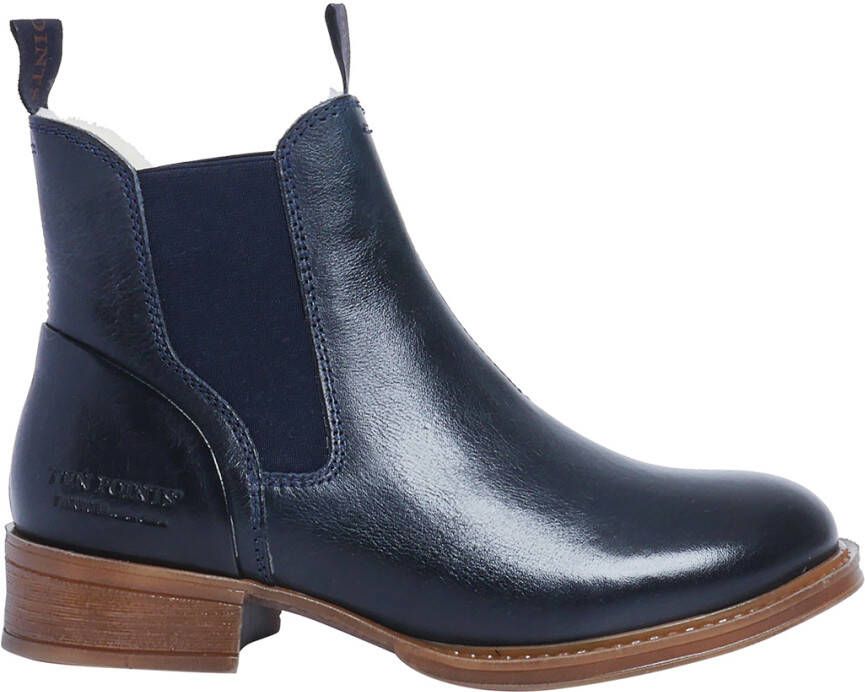 Ten Points Women's Pandora Chelsea Boots Wool Lining Winterschoenen maat 36-36 1=1 blauw