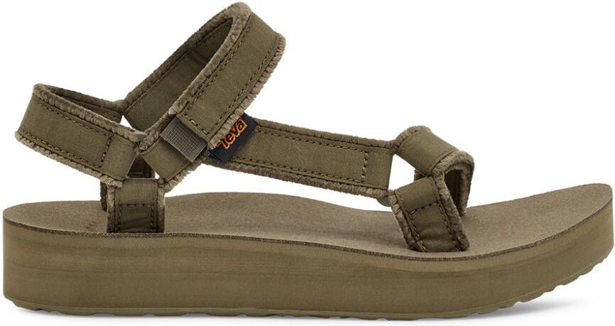 Teva Women's Midform Universal Canvas Sandalen olijfgroen bruin