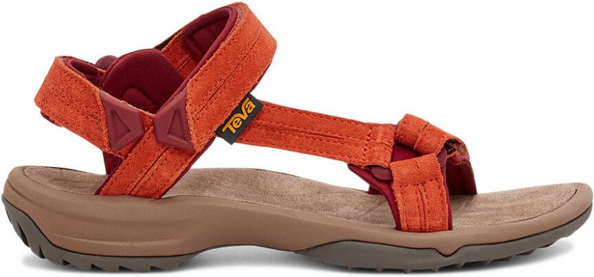 Teva Women's Terra Fi Lite Suede Sandalen rood bruin