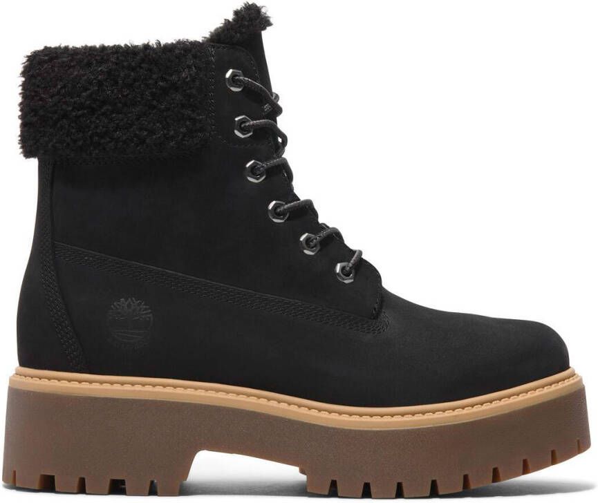 Timberland Women's Stone Street Mid Warm Lined WP Boot Winterschoenen zwart