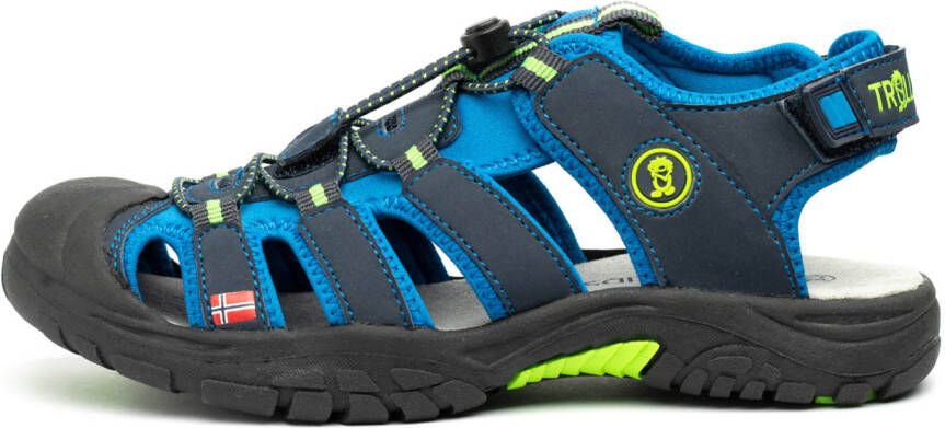 Trollkids Kid's Kvalvika Sandal Sandalen blauw