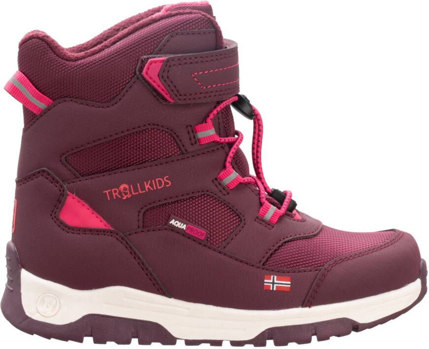 Trollkids Kid's Lofoten Winter Boots Pro Winterschoenen rood purper