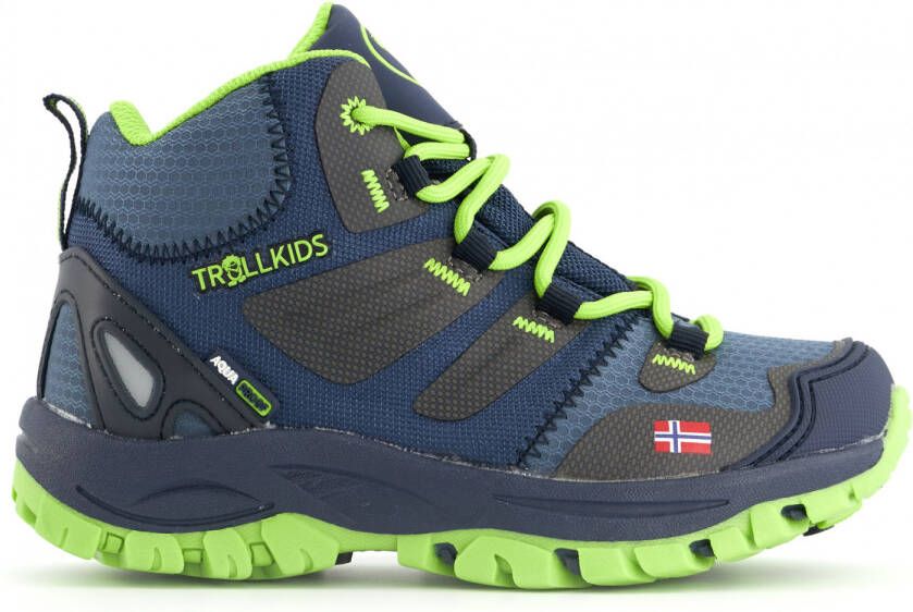 Trollkids Kid's Rondane Hiker Mid Wandelschoenen blauw