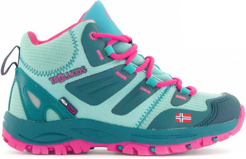 Trollkids Kid's Rondane Hiker Mid Wandelschoenen turkoois