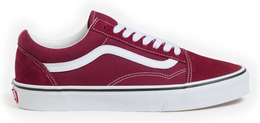 Vans Old Skool Sneakers wit rood