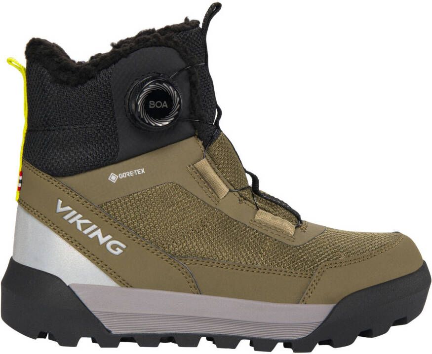 Viking Kid's Expower Warm GTX Boa Winterschoenen olijfgroen zwart