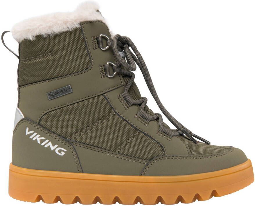 Viking Kid's Fleek Warm GTX Zip Winterschoenen olijfgroen