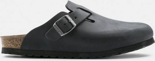 Birkenstock Boston FL Regular Muil Zwart