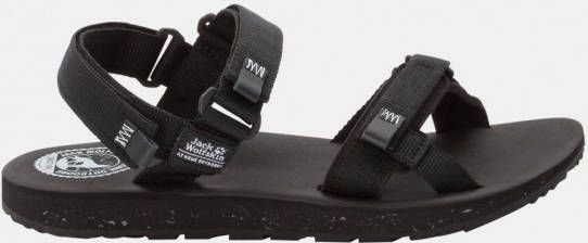 Jack Wolfskin Outfresh Sandal Dames Zwart Lichtgrijs