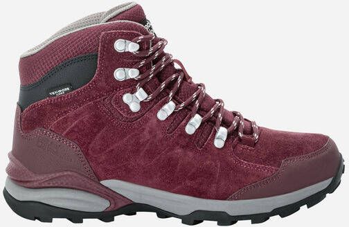 Jack Wolfskin Refugio Texapore Mid Women Waterdichte wandelschoenen Dames dark maroon