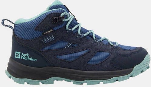 Jack Wolfskin Vojo Tour Texapore Mid Wandelschoen Junior Blauw