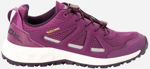 Jack Wolfskin Woodland 2 Vent Support System Low Women Lichte wandelschoen met leer Dames 40.5 wild berry wild berry