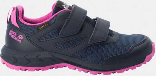 Jack Wolfskin Woodland Texapore Low VC Kids Waterdichte wandelschoenen Kinderen 28 blauw blue pink