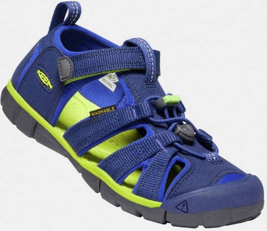 Keen Seacamp II CNX Youth Sandaal Junior Middenblauw Lichtgroen