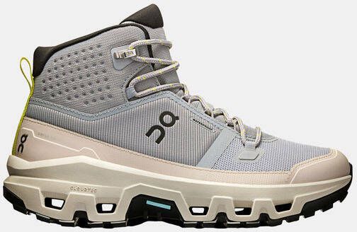 On Women's Cloudrock Mid WP Wandelschoenen grijs beige