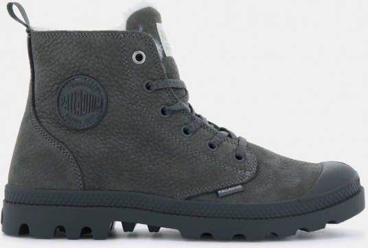 Palladium Pampa HI Zip WL Schoen Dames Donkergrijs