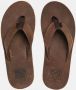 Reef Voyage Le Heren Slippers Dark Brown - Thumbnail 2