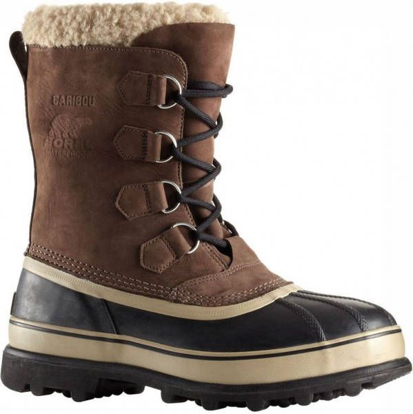 Sorel Caribou Winterlaars Middenbruin Zwart