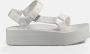 Teva Heldere Witte Flatform Sandaal Dames White Dames - Thumbnail 1