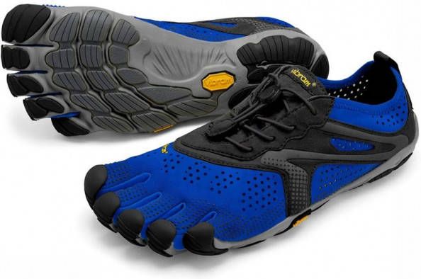 Vibram FiveFingers V-Run Schoen Blauw Zwart