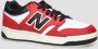 New Balance 480 sneakers wit rood zwart Leer Meerkleurig 36 - Thumbnail 3