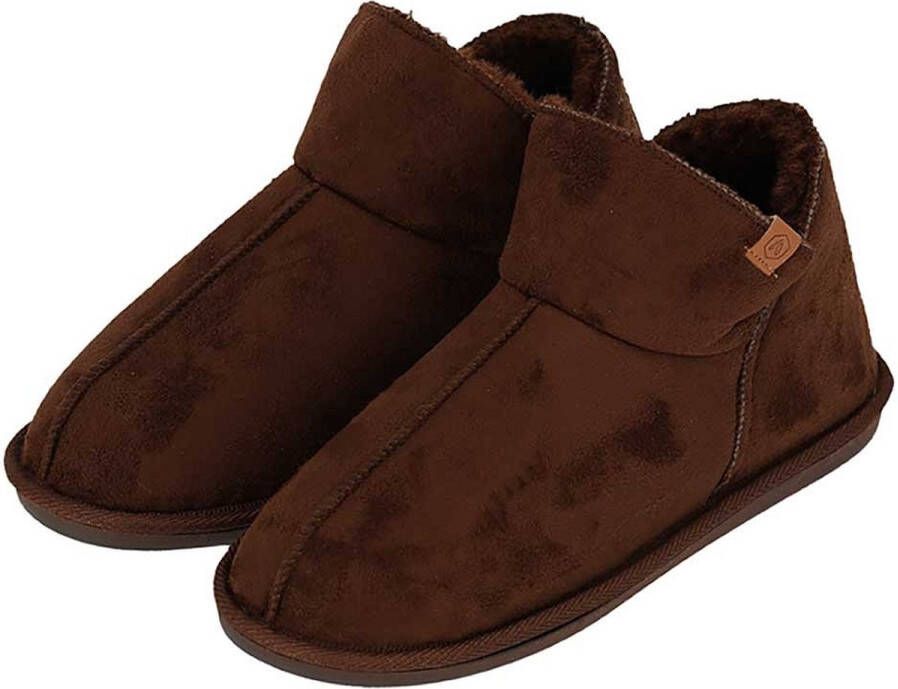 011121828003-001-43 44- Suede Zwart Apollo Sloffen Heren Suede Bruin Pantoffels heren