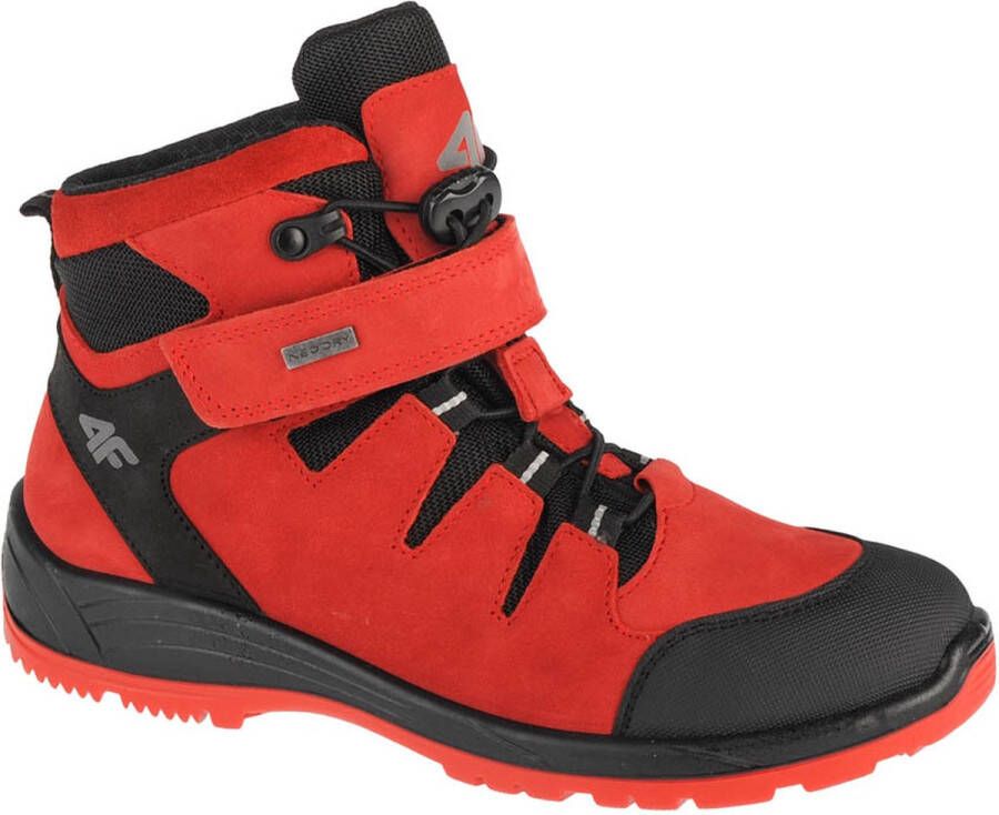 4F Junior Trek HJZ21-JOBMW253-62S voor een jongen Rood Trekkingschoenen Laarzen