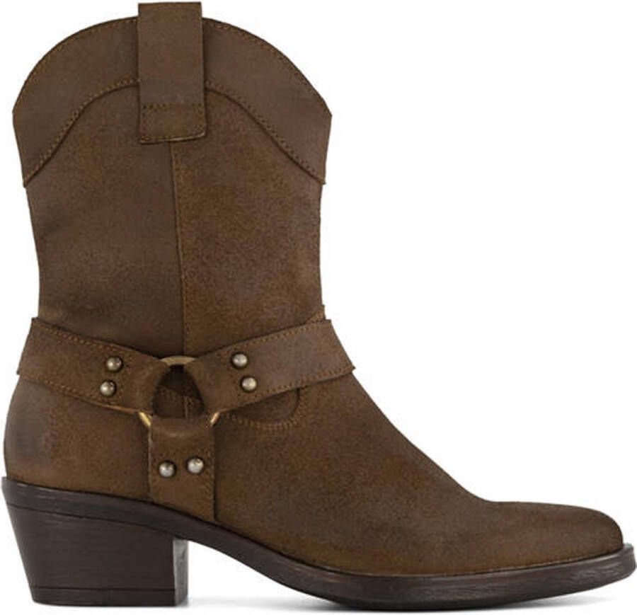 5th Avenue Bruine leren cowboyboot