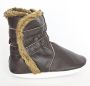 Aapie leren babyslofjes Winterboot Bruin laarsjes gevoerd antislip bruin - Thumbnail 2