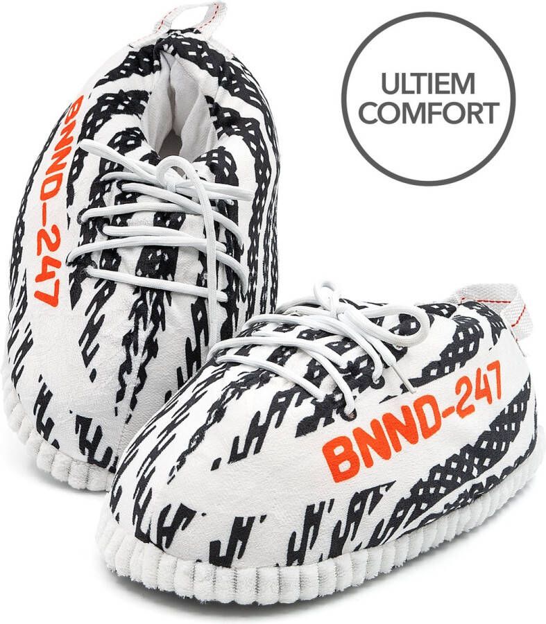 AC EasyWay Sneaker Sloffen Wit Zwart Gestreept Zebra One Size Fits All Comfy Unisex Yeezy Stijl Jordan Stijl Sloffen Pantoffels