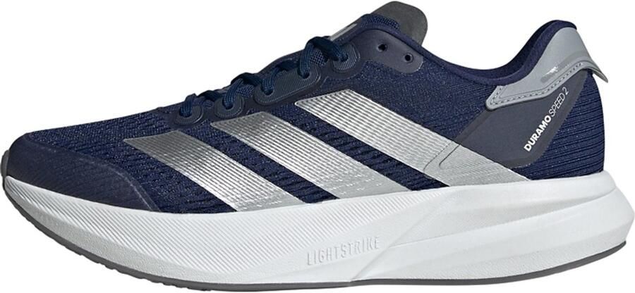 Adidas Performance Duramo Speed 2 hardloopschoenen donkerblauw zilver metallic