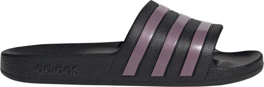 adidas Adilette Aqua Badslippers met Paarse 3 Stripes