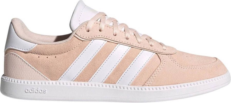 Adidas Breaknet suede dames sneakers roze wit 1 3 Echt leer Uitneembare zool