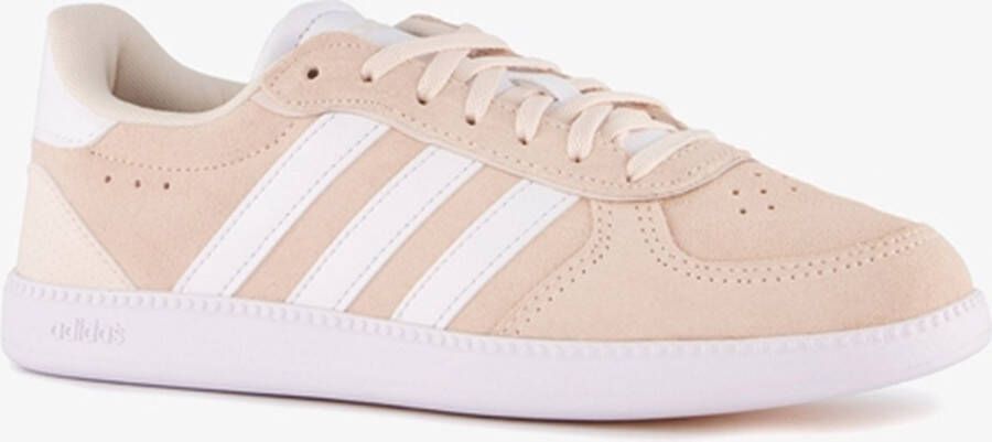 Adidas Breaknet suede dames sneakers roze wit 1 3 Echt leer Uitneembare zool