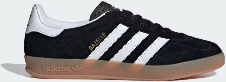 Adidas Originals Gazelle Indoor Core Black Cloud White Gum- Core Black Cloud White Gum