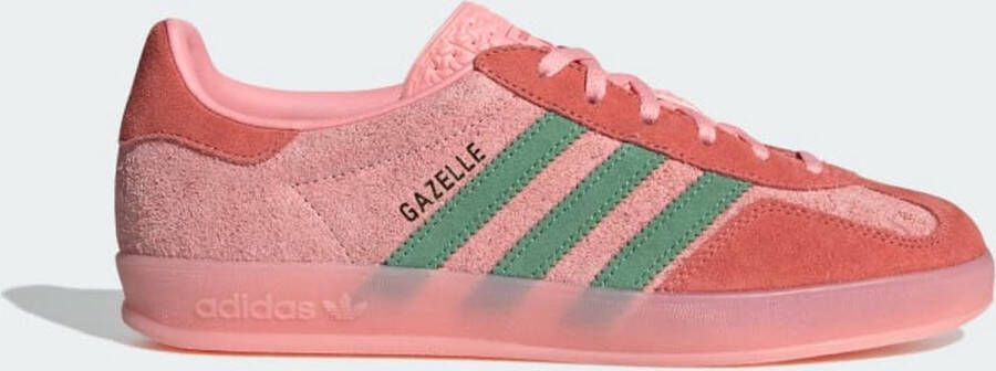 Adidas Originals Gazelle Indoor Schoenen Dames Semi Pink Spark Preloved Scarlet