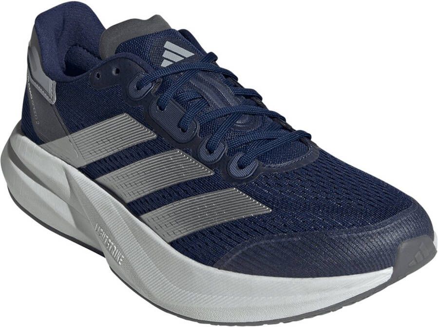 Adidas Performance Duramo Speed 2 hardloopschoenen donkerblauw zilver metallic