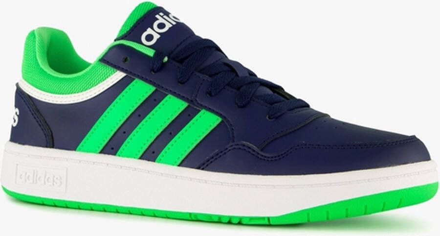 adidas Hoops 3.0 CF C kinder sneakers blauw groen Uitneembare zool